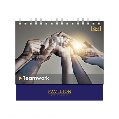 Teamwork ll Wire-O Desk Calendar 2024 01