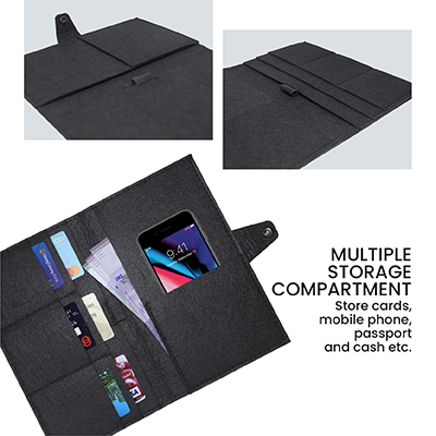 Felt Passport Multi-purpose Pouch with Pen Loop 06