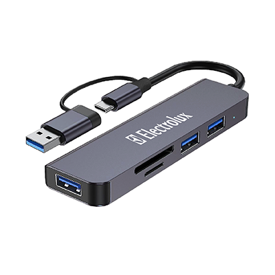 Fusion 5 in 1 USB 3.0 Hub with Type-C 01