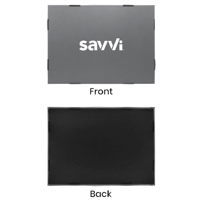 Grey Gift Box 3 Compartment with Shredded Paper- L Size 07