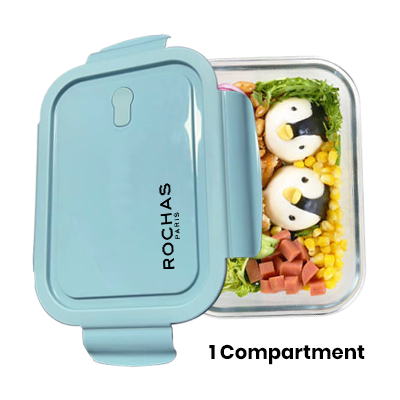 High Borosilicate Glass Lunch 1 Compartment - 1040ml 01