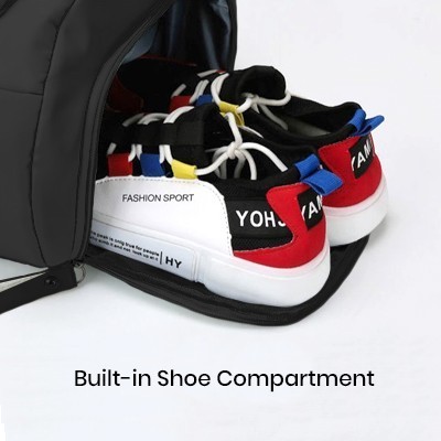 HYKE 2 Travel Nylon Duffel Two Way Bag 05