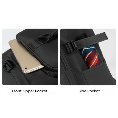 HYKE 2 Travel Nylon Duffel Two Way Bag 10