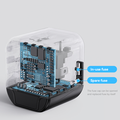 INNOV Travel Adapter 2 Type-C + 2 USB Smart Charger 05