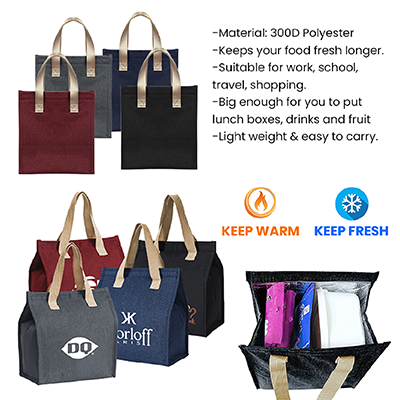 Insulated Thermal Polyester Lunch Cooler Bag – M 09