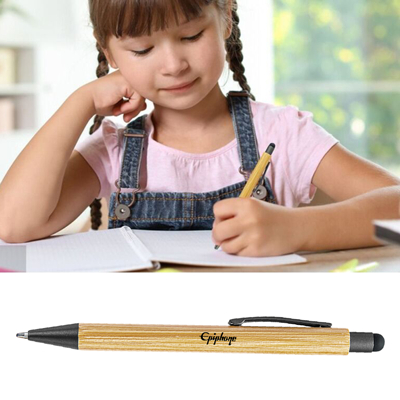 LANEY Bamboo Press Action Ball Pen with Stylus 07