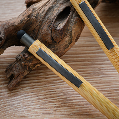 LANEY Bamboo Press Action Ball Pen with Stylus 05
