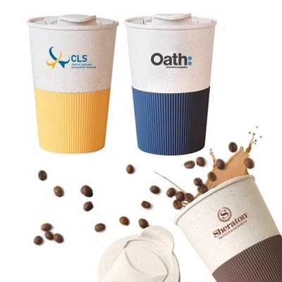 LATTE Eco-Wheat Tumbler with Silicone Holder - 350ml 01