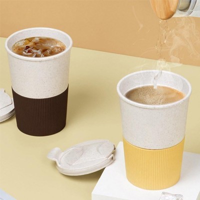 LATTE Eco-Wheat Tumbler with Silicone Holder - 350ml 06