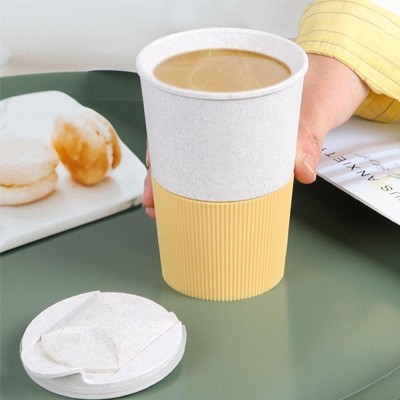 LATTE Eco-Wheat Tumbler with Silicone Holder - 350ml 07