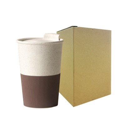 LATTE Eco-Wheat Tumbler with Silicone Holder - 350ml 12