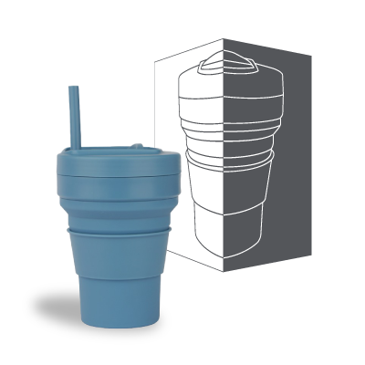 LiCO Collapsible Silicone Cup-350ml 08