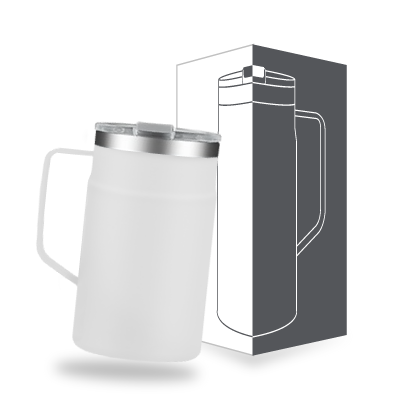 LOCK Stainless Steel Mug with Cover - 650ml 08