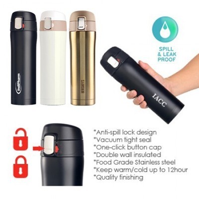 Lock Tech Stainless Steel Vacuum Thermos Flask - 500ml 09