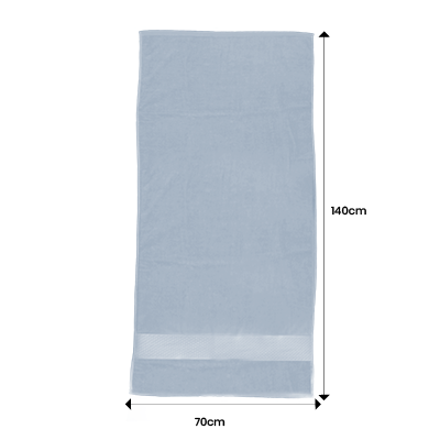 LUFY Full Cotton Bath Towel with Drawstring Pouch (1400x700) - 380g 09