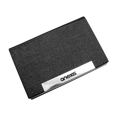 Magnetic Faux Leather Name Card Holder 01