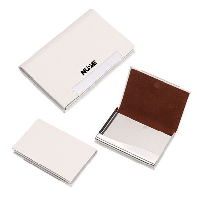 Magnetic Faux Leather Name Card Holder 04