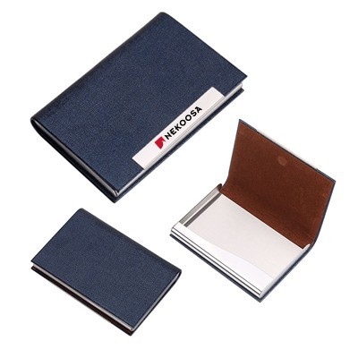 Magnetic Faux Leather Name Card Holder 05