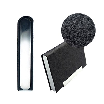 Magnetic Faux Leather Name Card Holder 09