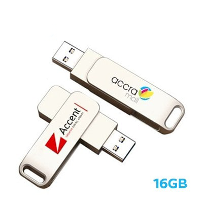 Metal Swing Silver USB flash drive - 16GB 01