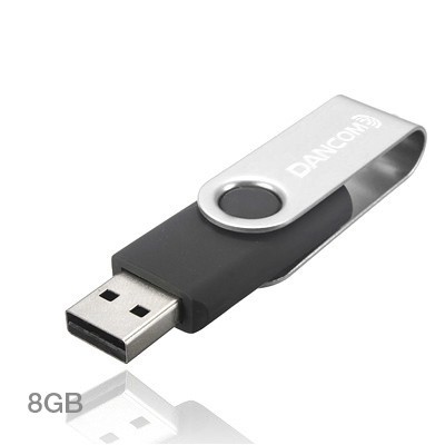 Metal Swivel Color Coated USB Flash Drive - 8GB 01
