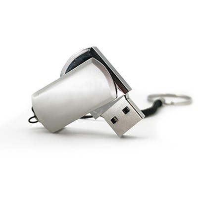 Mini Metal Swivel USB flash drive with HP Strap - 8GB 04