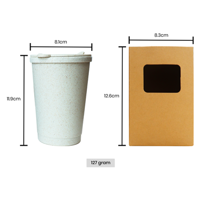 Natural Eco-Wheat Tumbler - 300ml 10