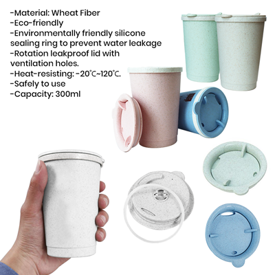 Natural Eco-Wheat Tumbler - 300ml 11