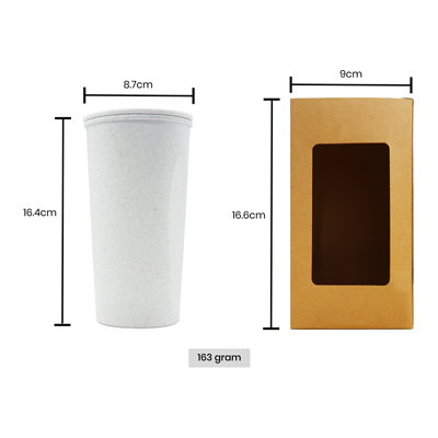 Natural Eco-Wheat Tumbler - 400ml 10