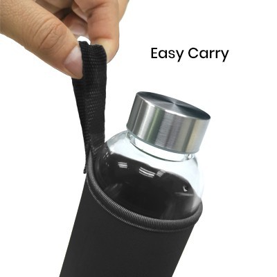 NEO Glass Bottle With Neoprene Pouch - 550ml 08