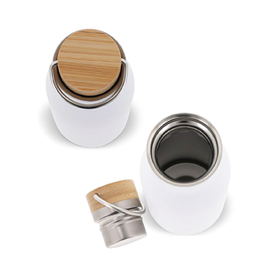 OPPA Double Wall S.Steel with Bamboo Cap Handle - 450ml 04
