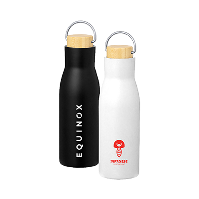 OPPA Double Wall S.Steel with Bamboo Cap Handle - 450ml 01