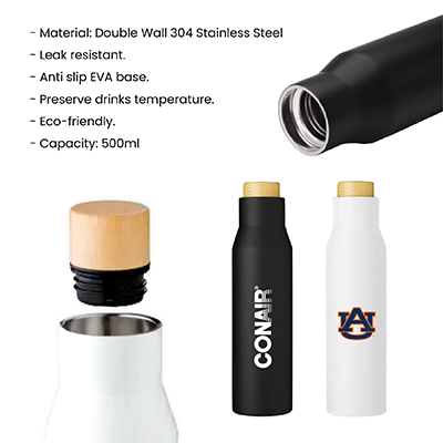 OPPA Double Wall Stainless Steel Vacuum Flask - 500ml 10