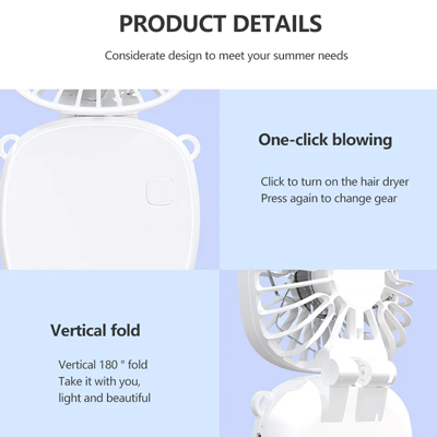 POCKET Mini Foldable Fan with Lanyard - 300mAh 05