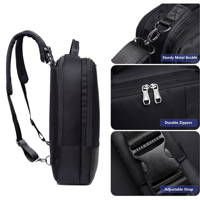 Premium Two Way Laptop Backpack & Briefcase 05
