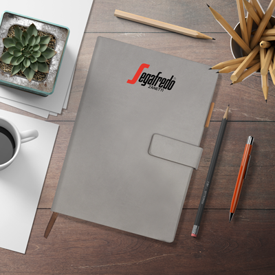 PU Magnetic Hard Case A5 Notebook with Pen Loop 05