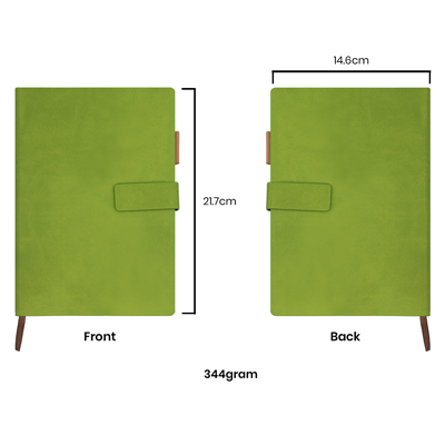 PU Magnetic Hard Case A5 Notebook with Pen Loop 09