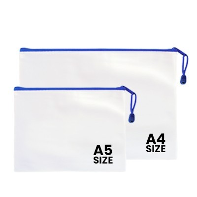PVC Frosted Zipper Pouch - A5 Size 05