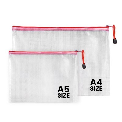 PVC Transparent Netting Pouch - A4 Size 07