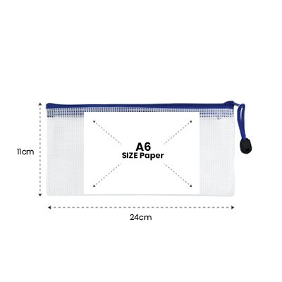 PVC Transparent Netting Pouch - A6 Size 09