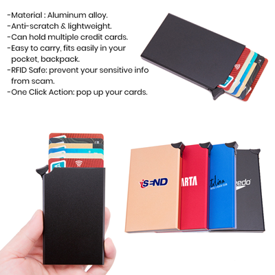 RFID Block Metal Credit Card Holder V2 11