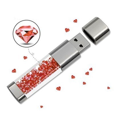 Rhinestone Crystal USB Flash Drive - 32GB 07