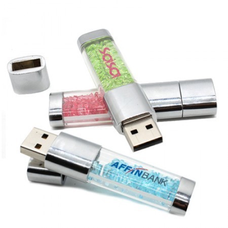Rhinestone Crystal USB Flash Drive - 8GB 10