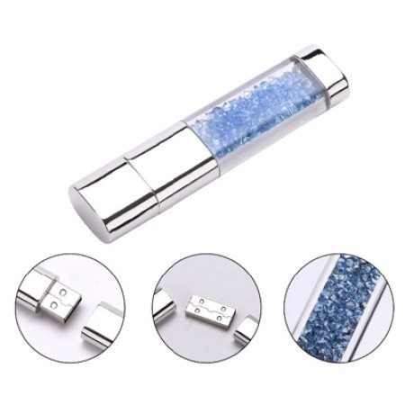 Rhinestone Crystal USB Flash Drive - 8GB 06