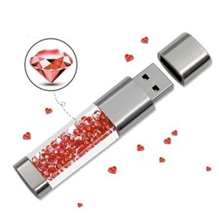 Rhinestone Crystal USB Flash Drive - 8GB 07