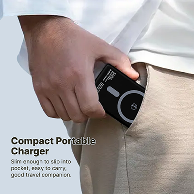 SLIM Magnetic 15W Wireless Power Bank - 5000mAh 08