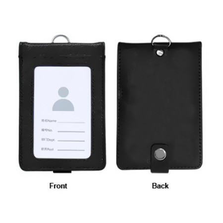 Smooth PU ID Holder Flip Open Wallet 06