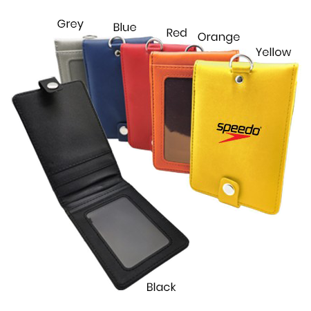 Smooth PU ID Holder Flip Open Wallet 08