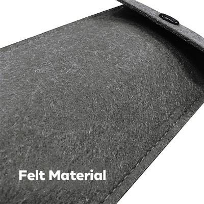 Snap Closure Felt Pouch 04