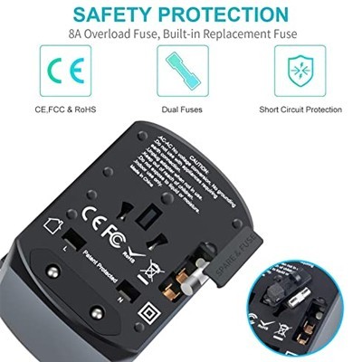 SWIFT Travel Adapter Triple USB and Type-C Charger 10